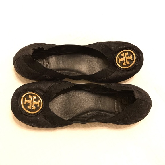 Tory Burch Caroline Ballet Flat - Black Leopard - Picture 1 of 5